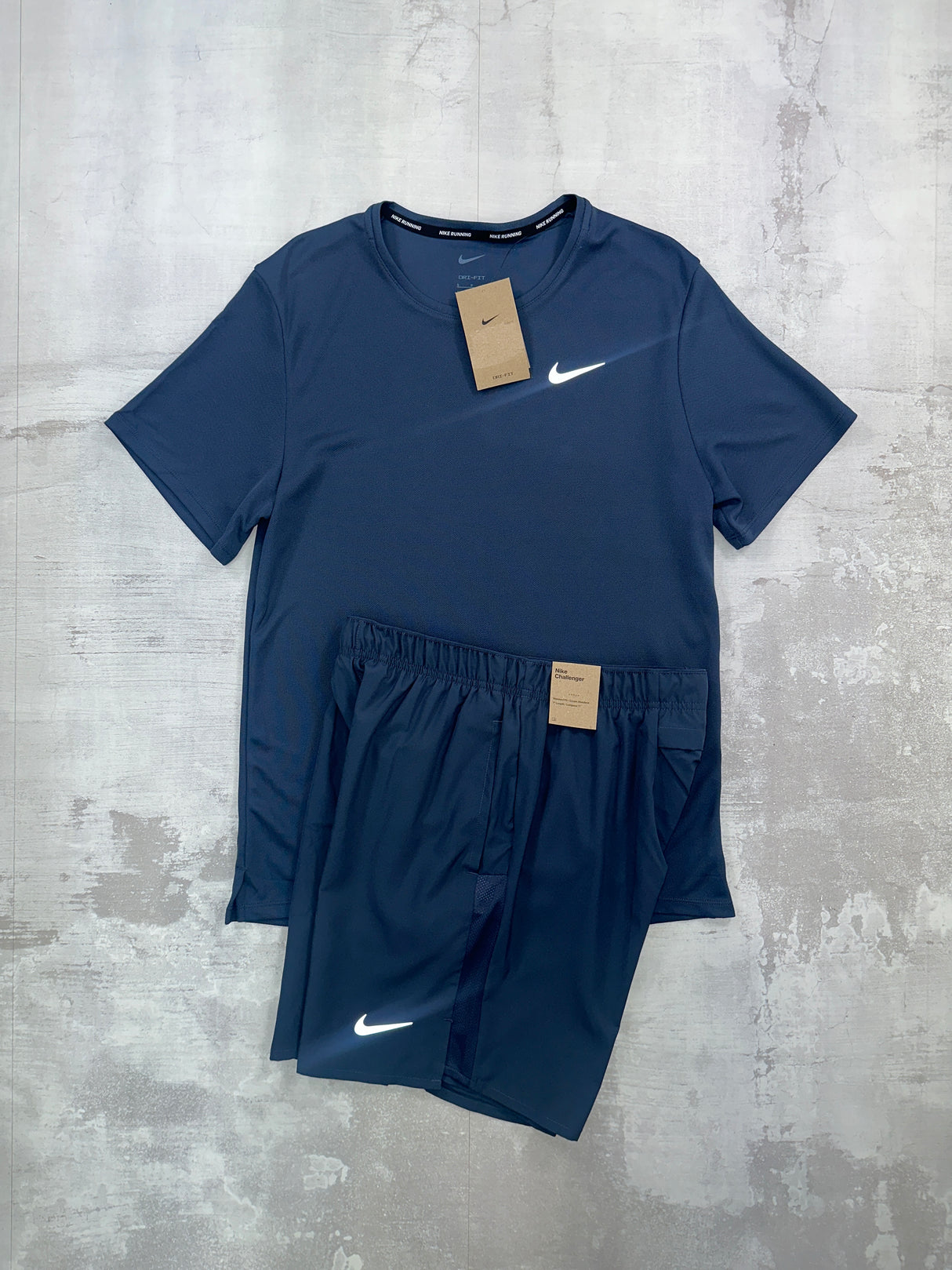 Nike Miler set Navy - t-shirt and shorts