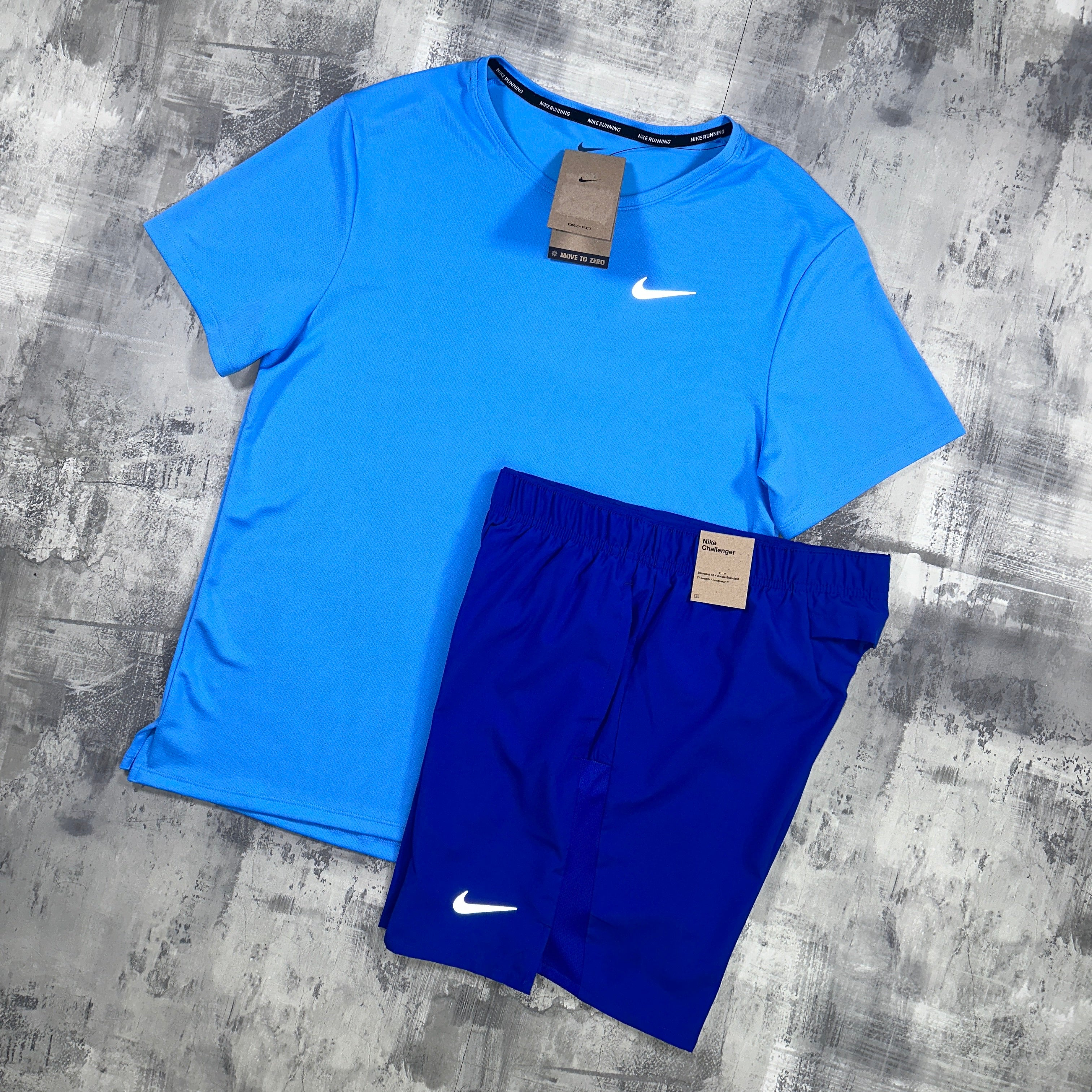 Nike Miler set Sky Blue - t-shirt and shorts