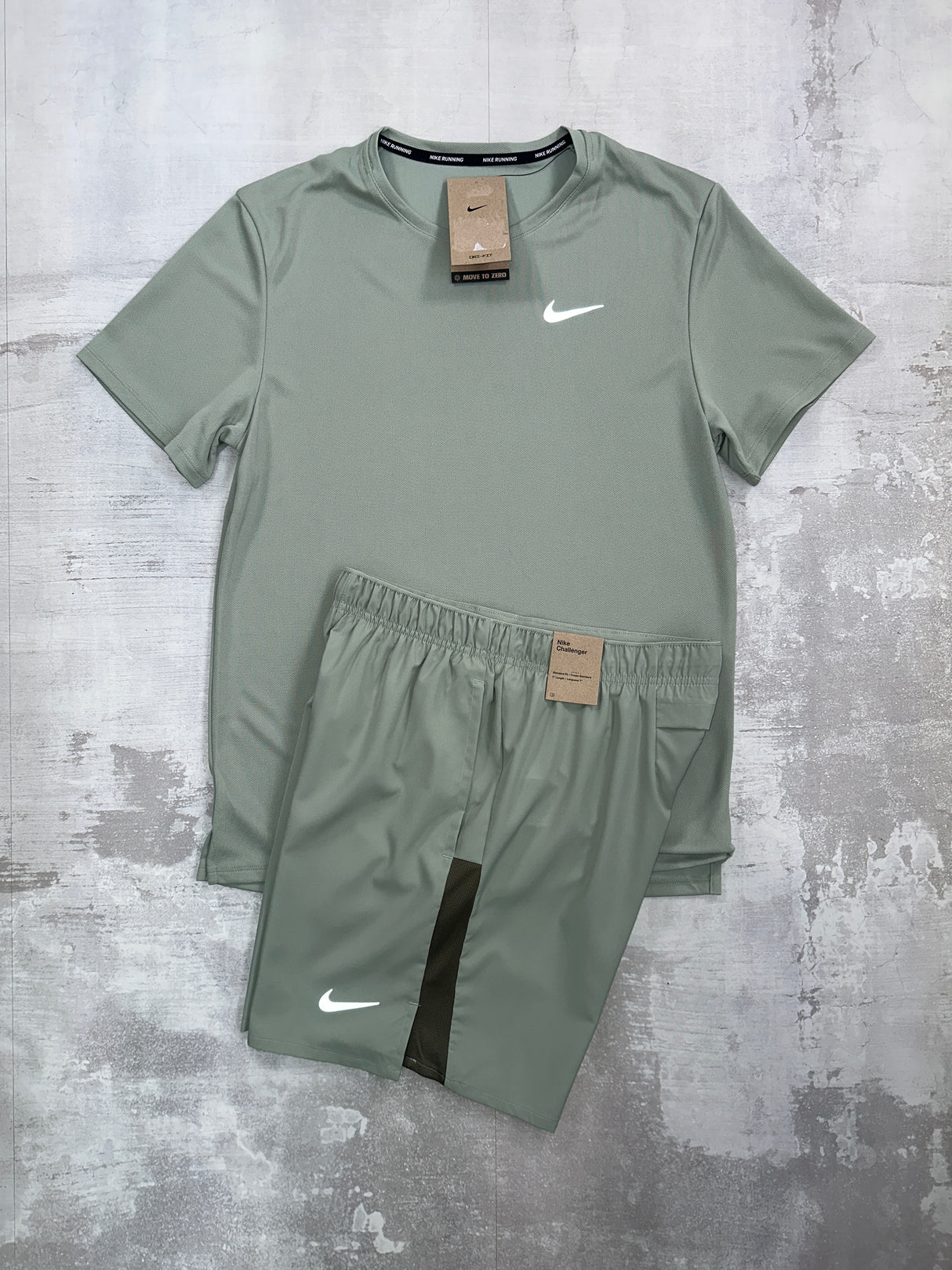 Nike Miler set Sage - t-shirt and shorts
