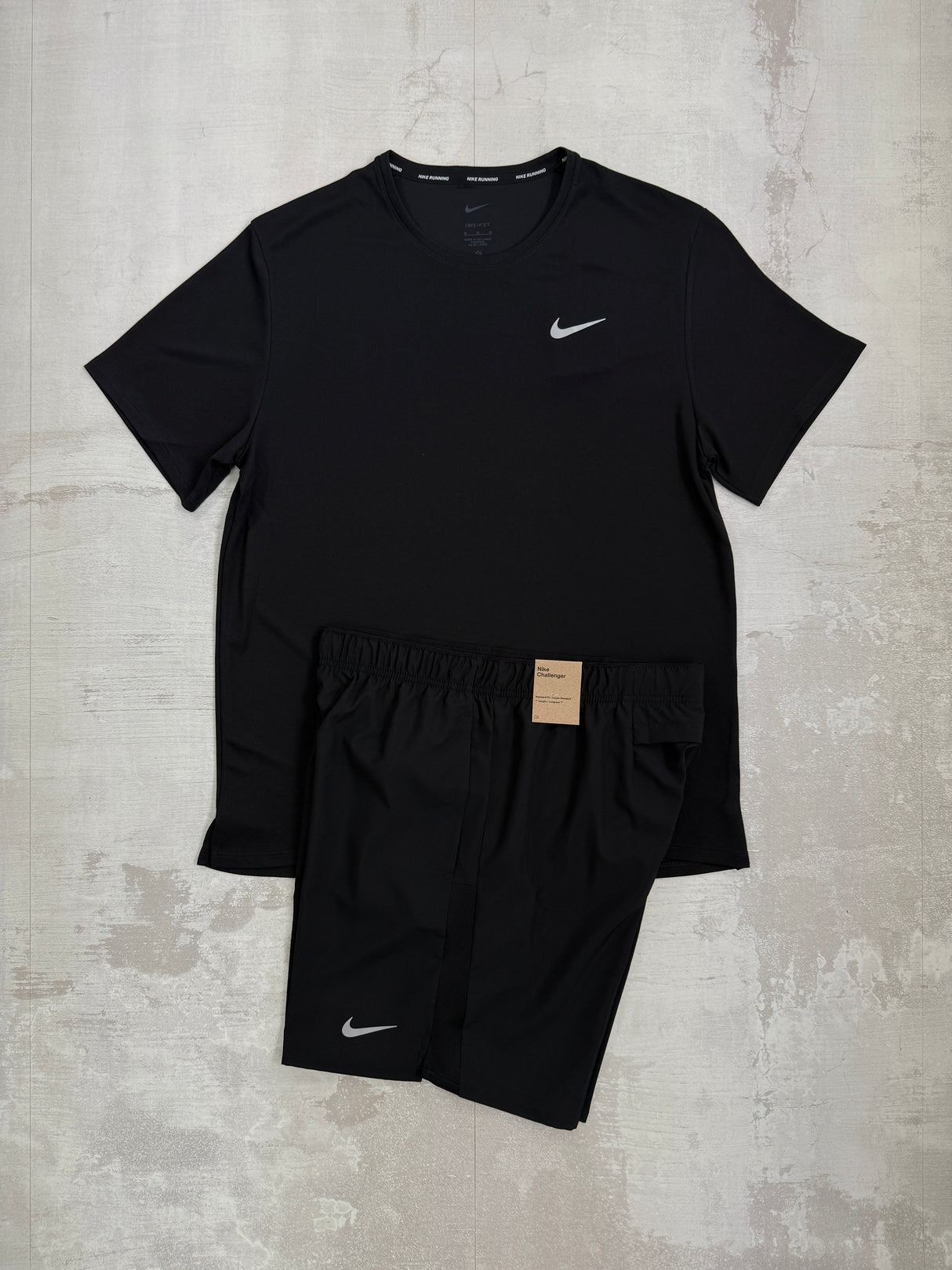 Nike Miler set Black - t-shirt and shorts