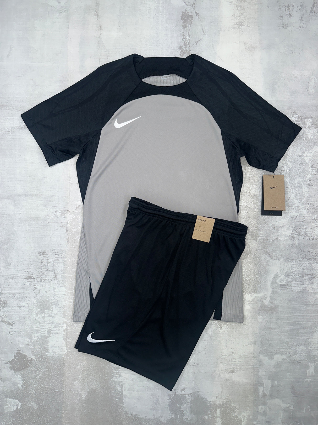Nike Dri-Fit Strike set Grey - t-shirt & shorts