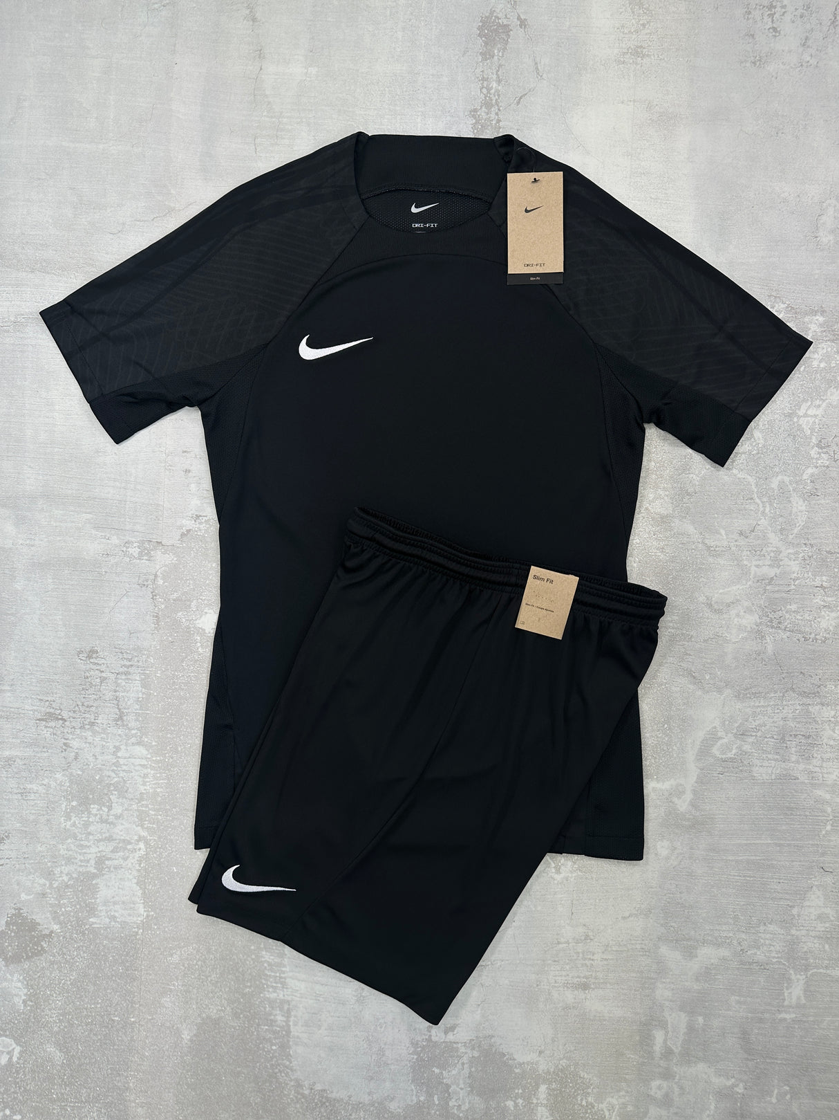 Nike Dri-Fit Strike set Triple Black - t-shirt & shorts