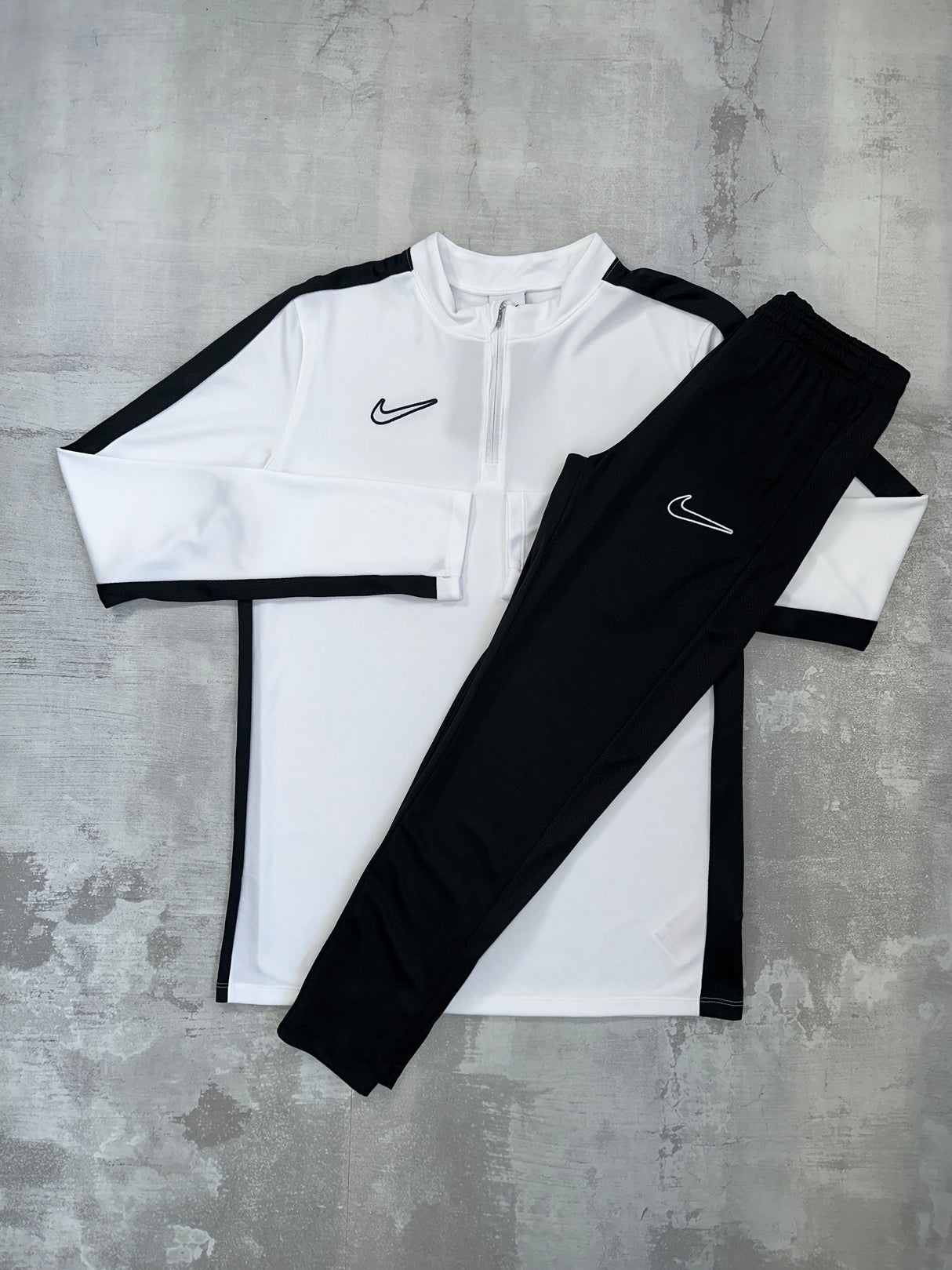 Nike Junior Academy set White - 1/2 Zip & Trousers