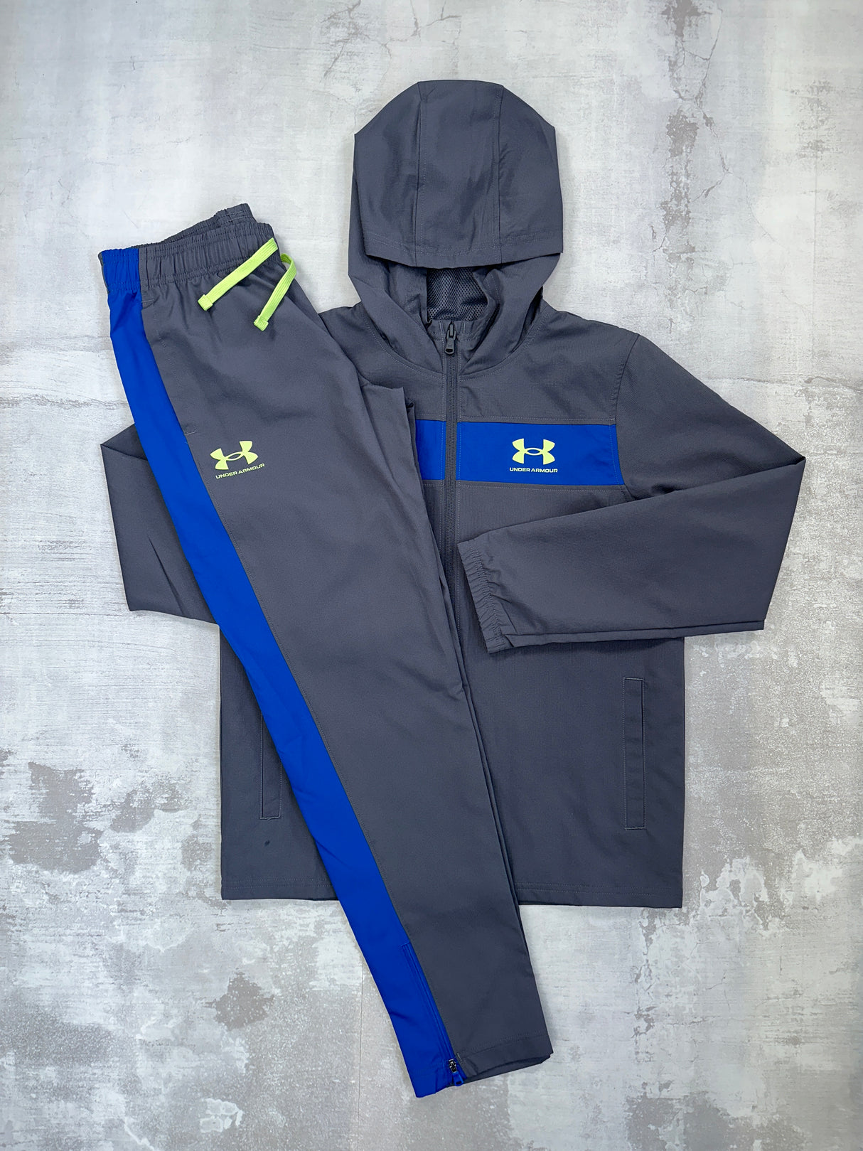 Under Armour Junior Run Tracksuit Grey - Jacket & Trousers