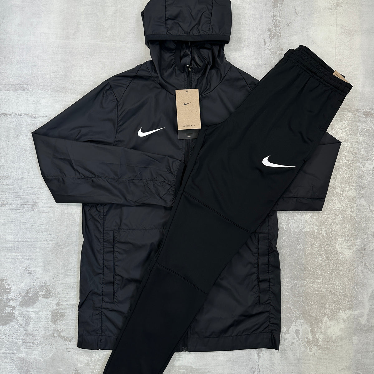 Nike Junior Repel Tracksuit Black Jacket Trousers – The Tech Club