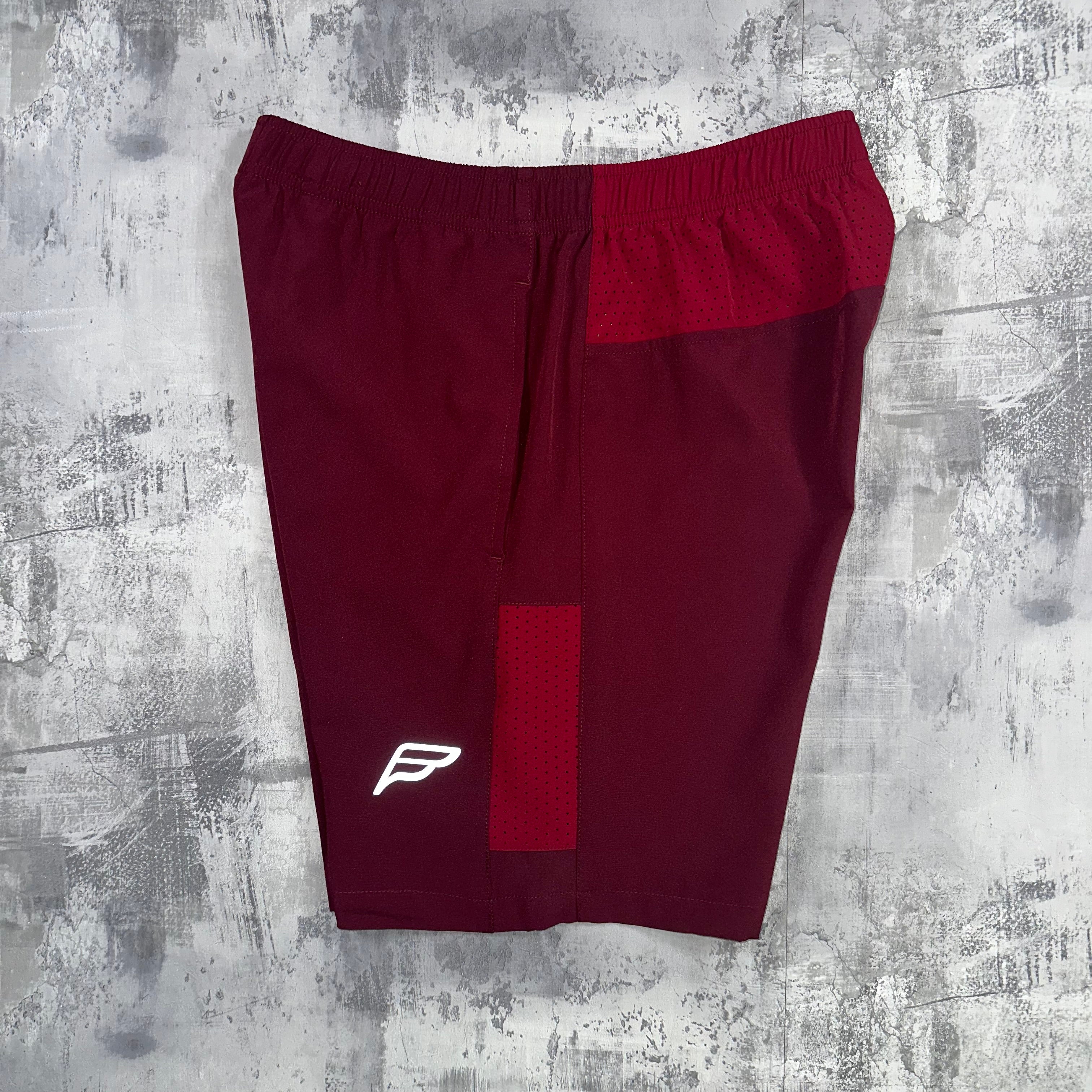 Frequency Active Vent Shorts Maroon