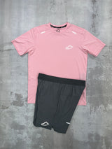 Adapt To Kinetic Set Pink - T-Shirt & Shorts