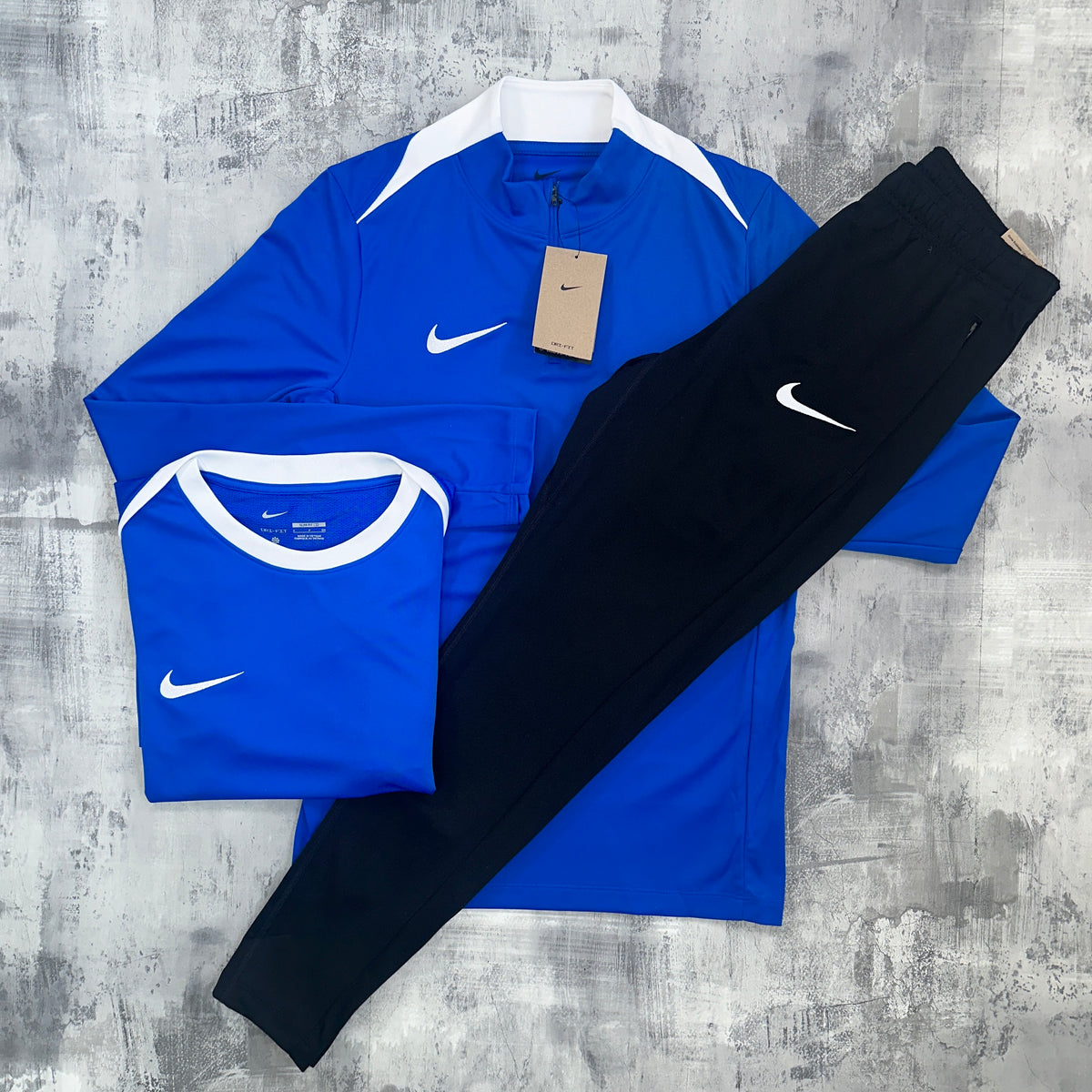 Nike Academy Pro Drill set Royal Blue 3 Piece The Tech Club