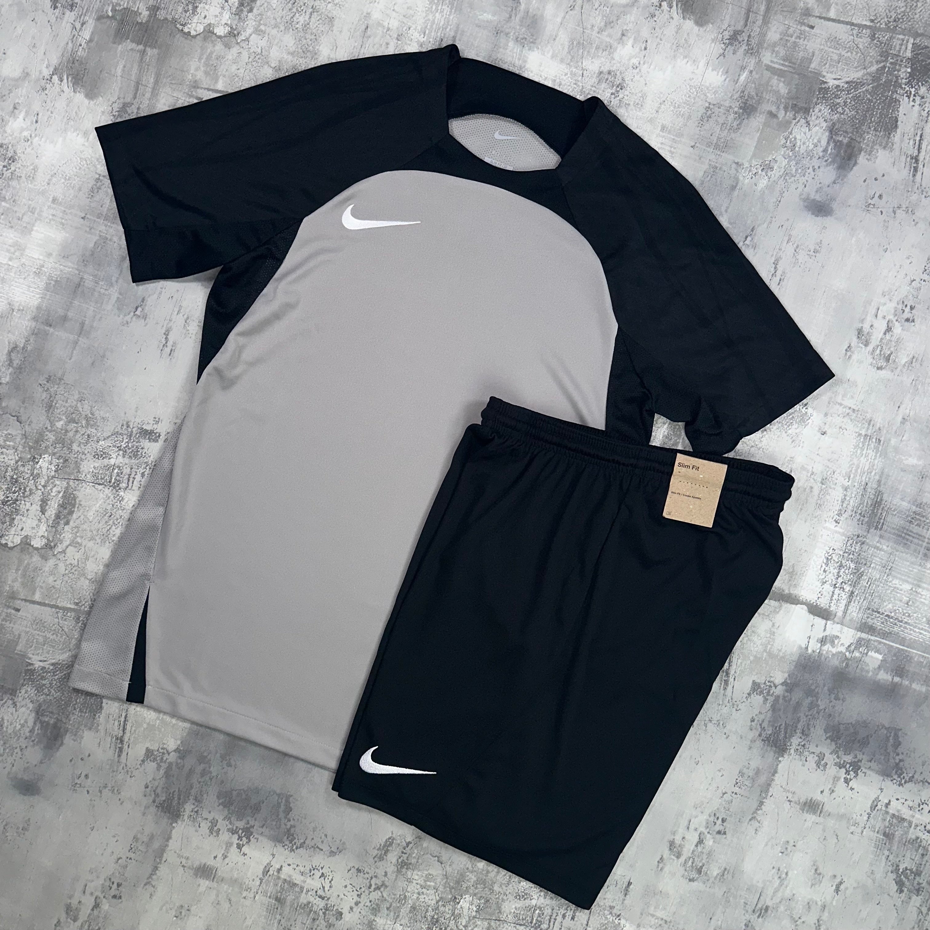 Nike Dri-Fit Strike set Grey - t-shirt & shorts