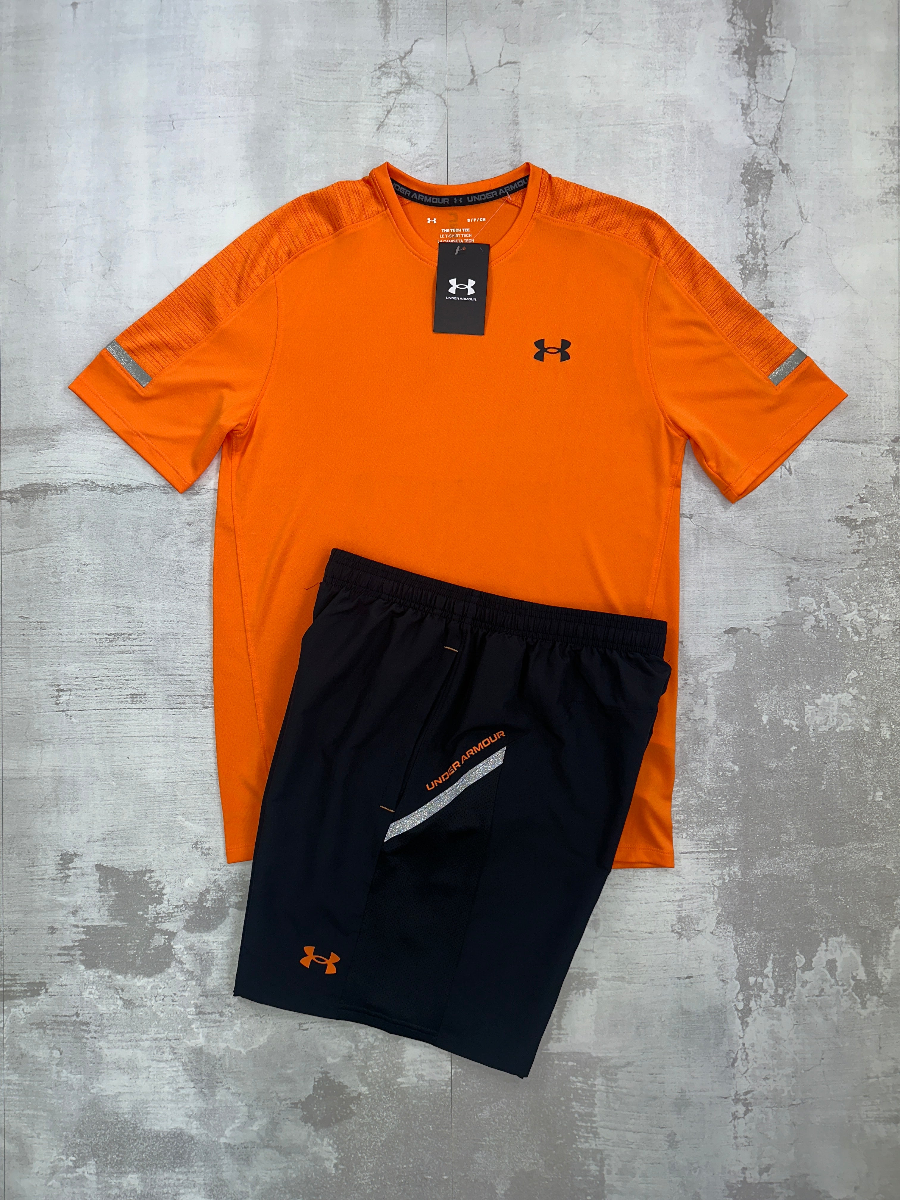 orange under armour shirt