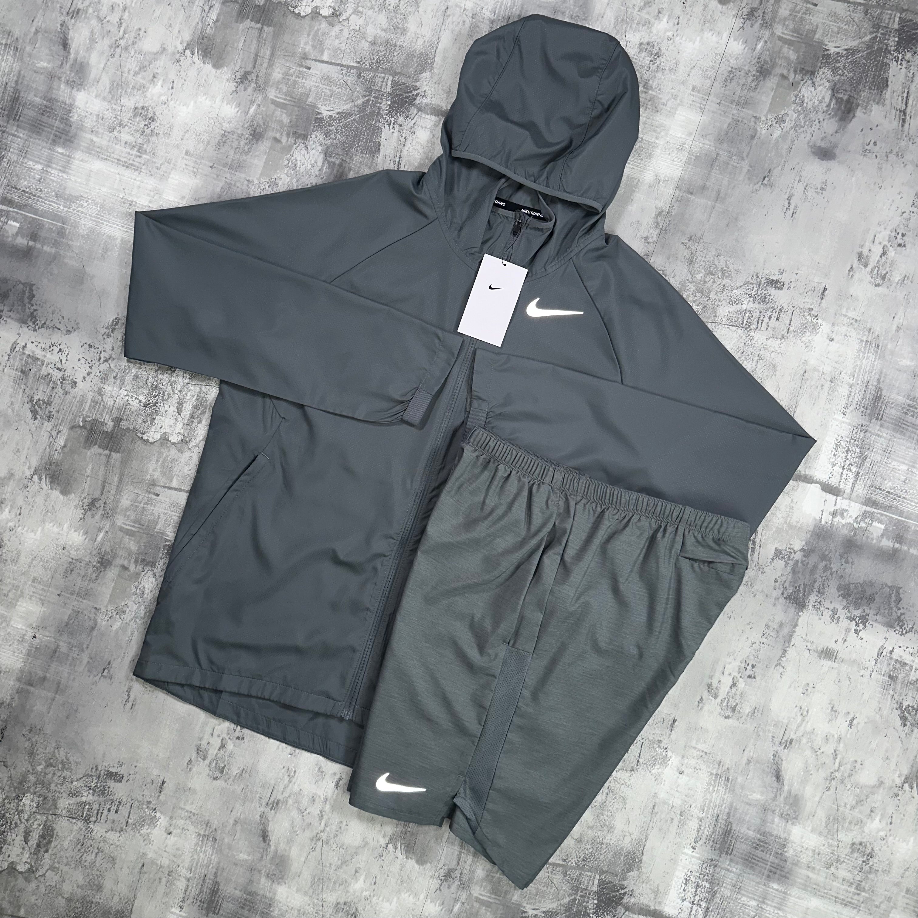 Nike Windrunner Set Smoke Grey - jacket & shorts