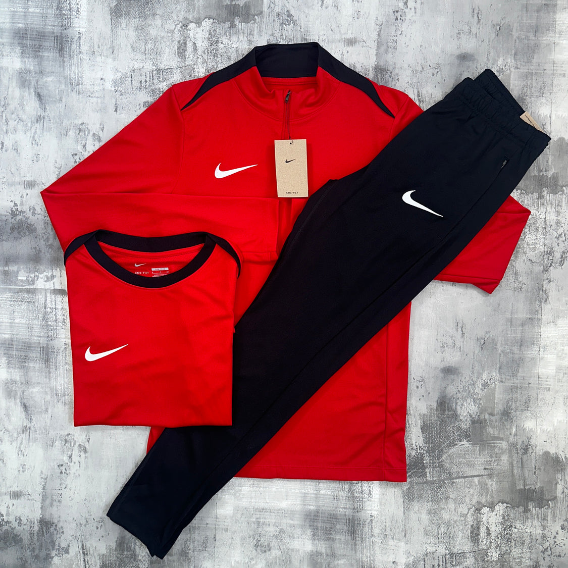 Nike Academy Pro Drill set Red 3 Piece The Tech Club