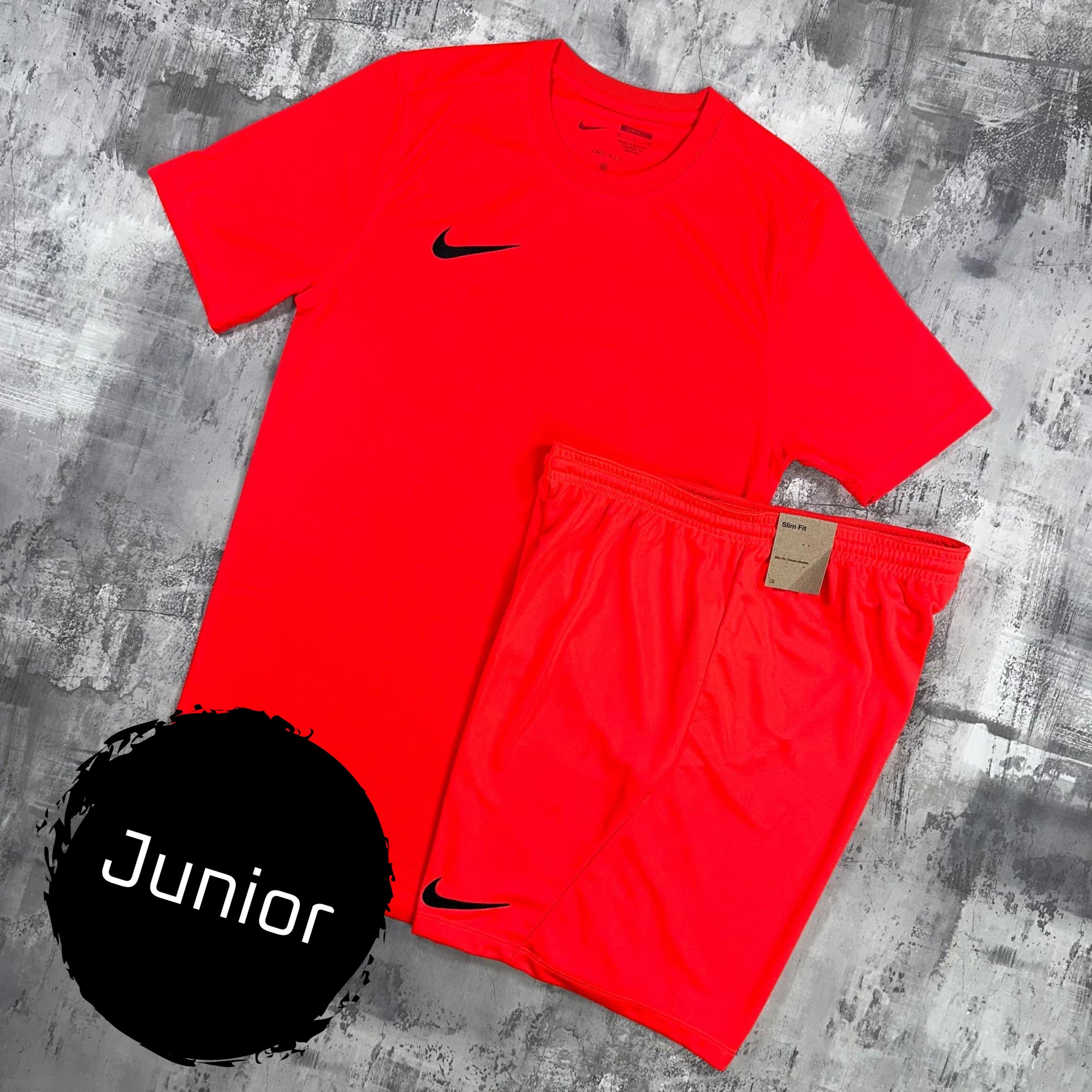 Nike Junior Dri-Fit set Crimson - t-shirt & shorts