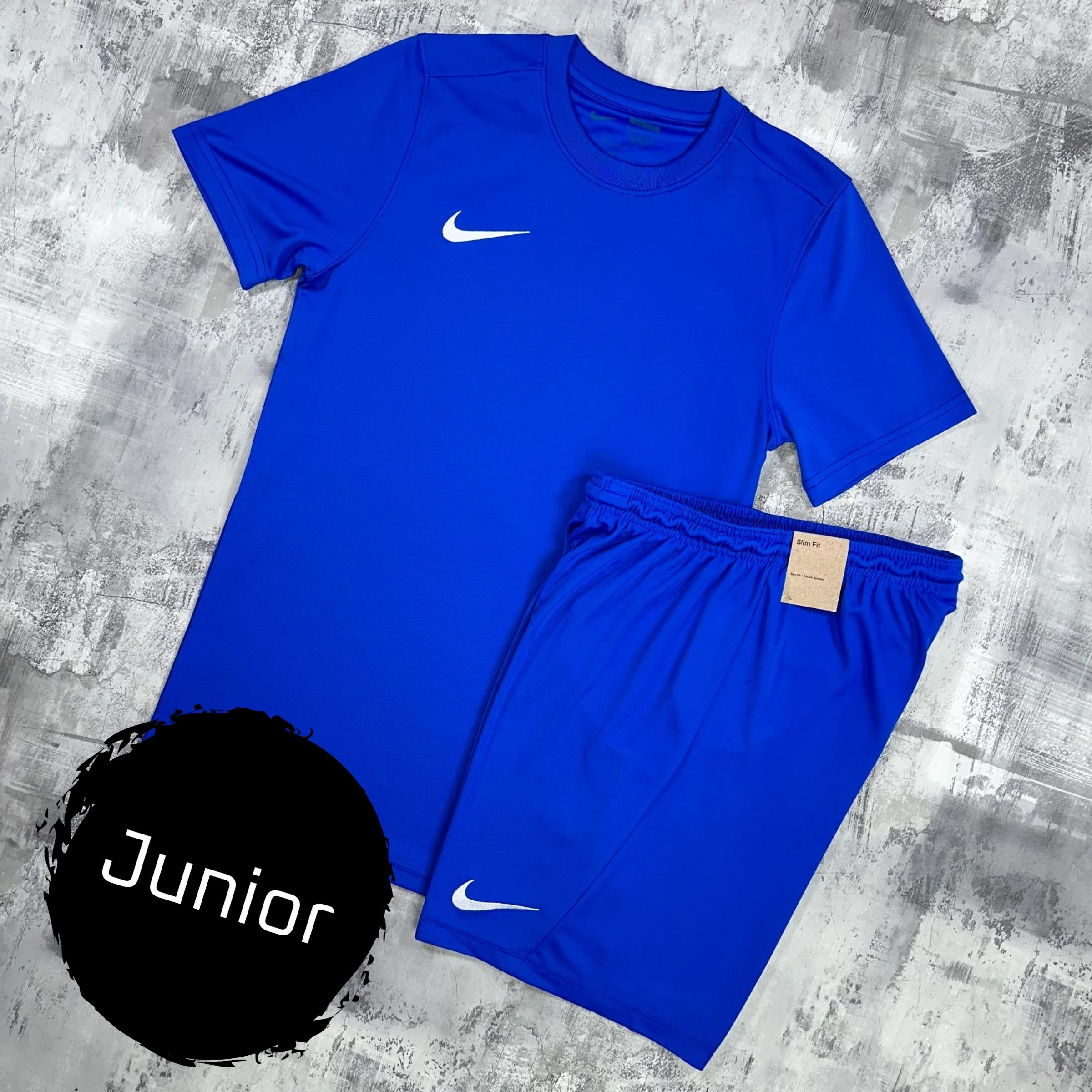 Nike Junior Dri-Fit Set | Royal Blue | T-Shirt & Shorts