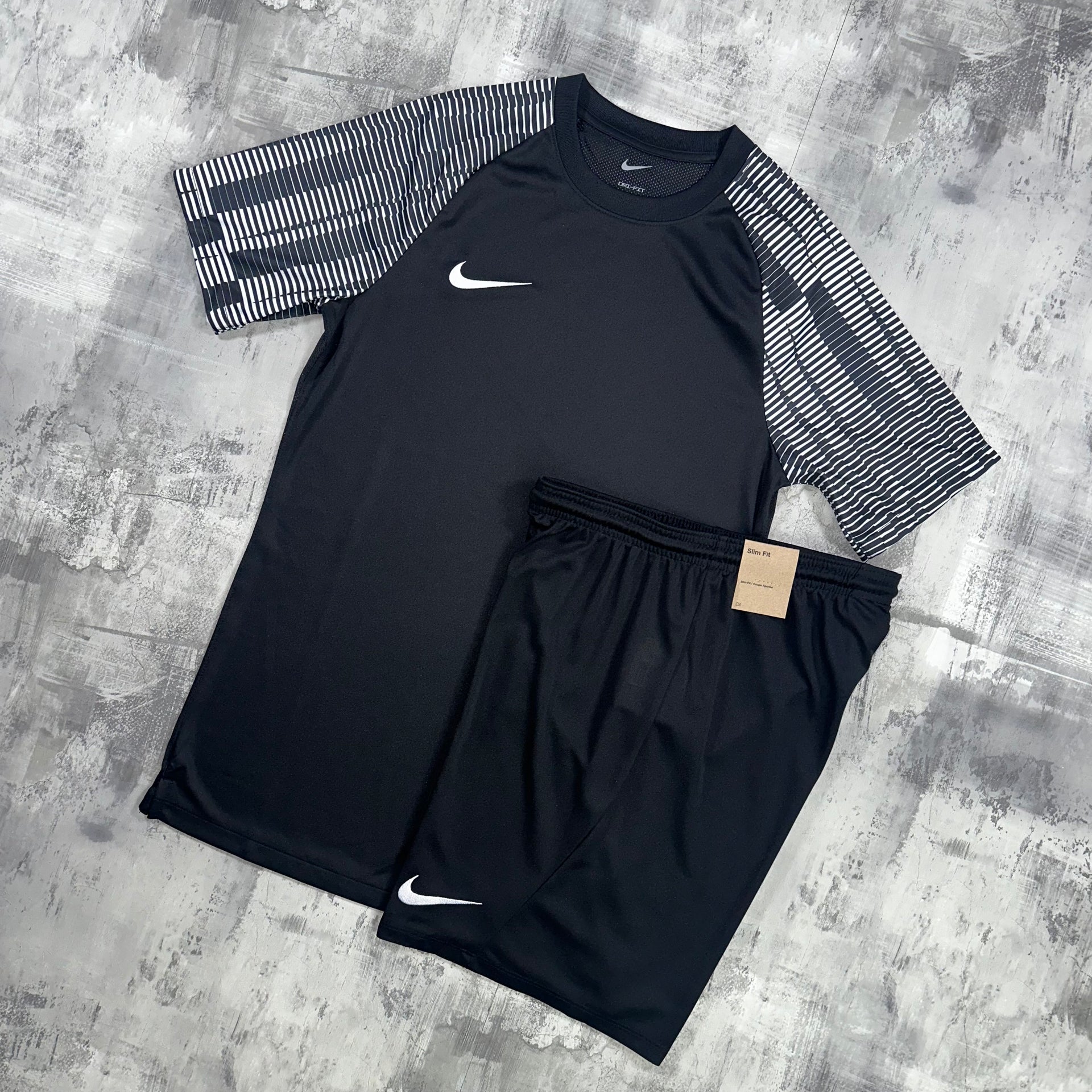 Nike Dri Fit academy pro set Black t shirt and shorts The Tech Club