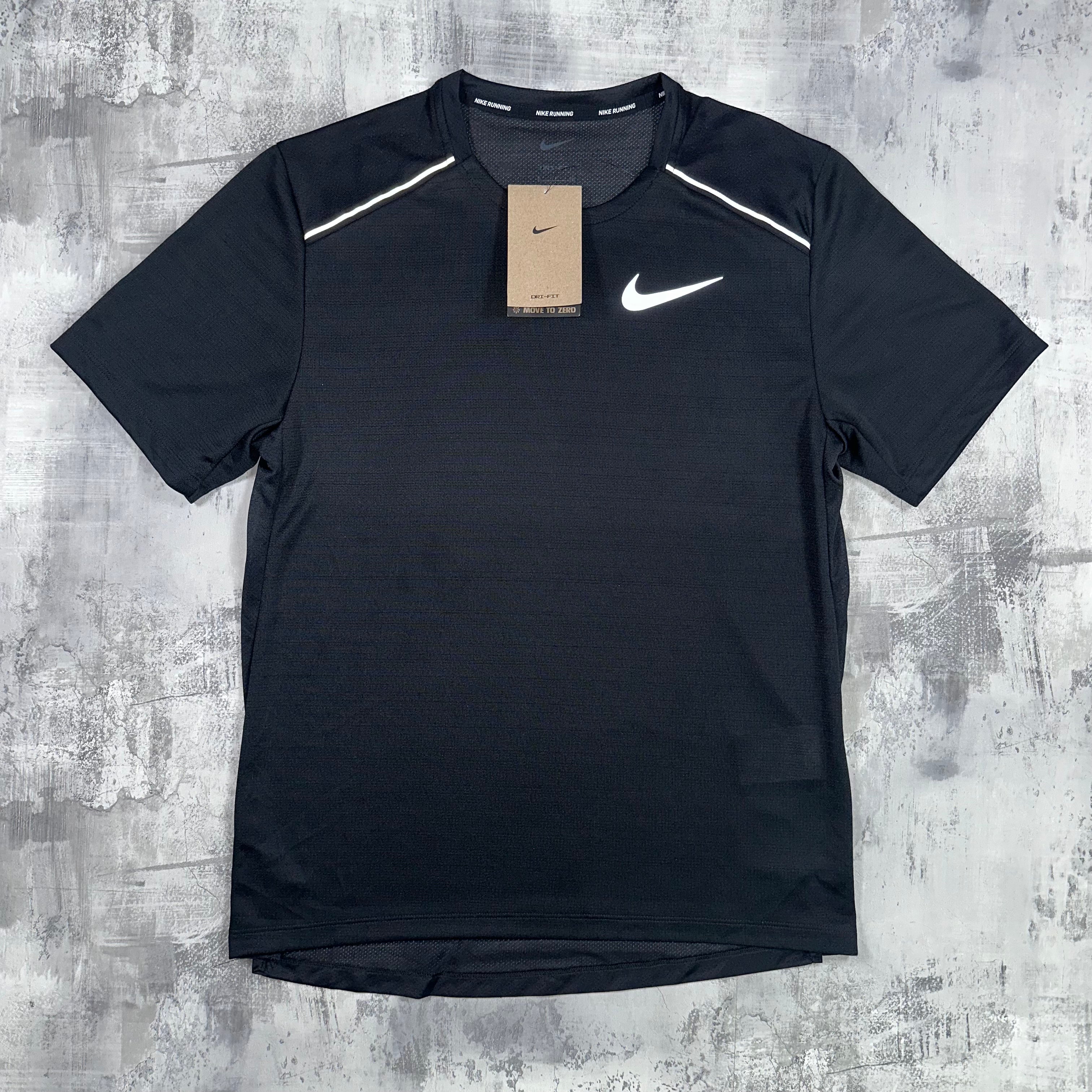 Nike miler t-shirt Black