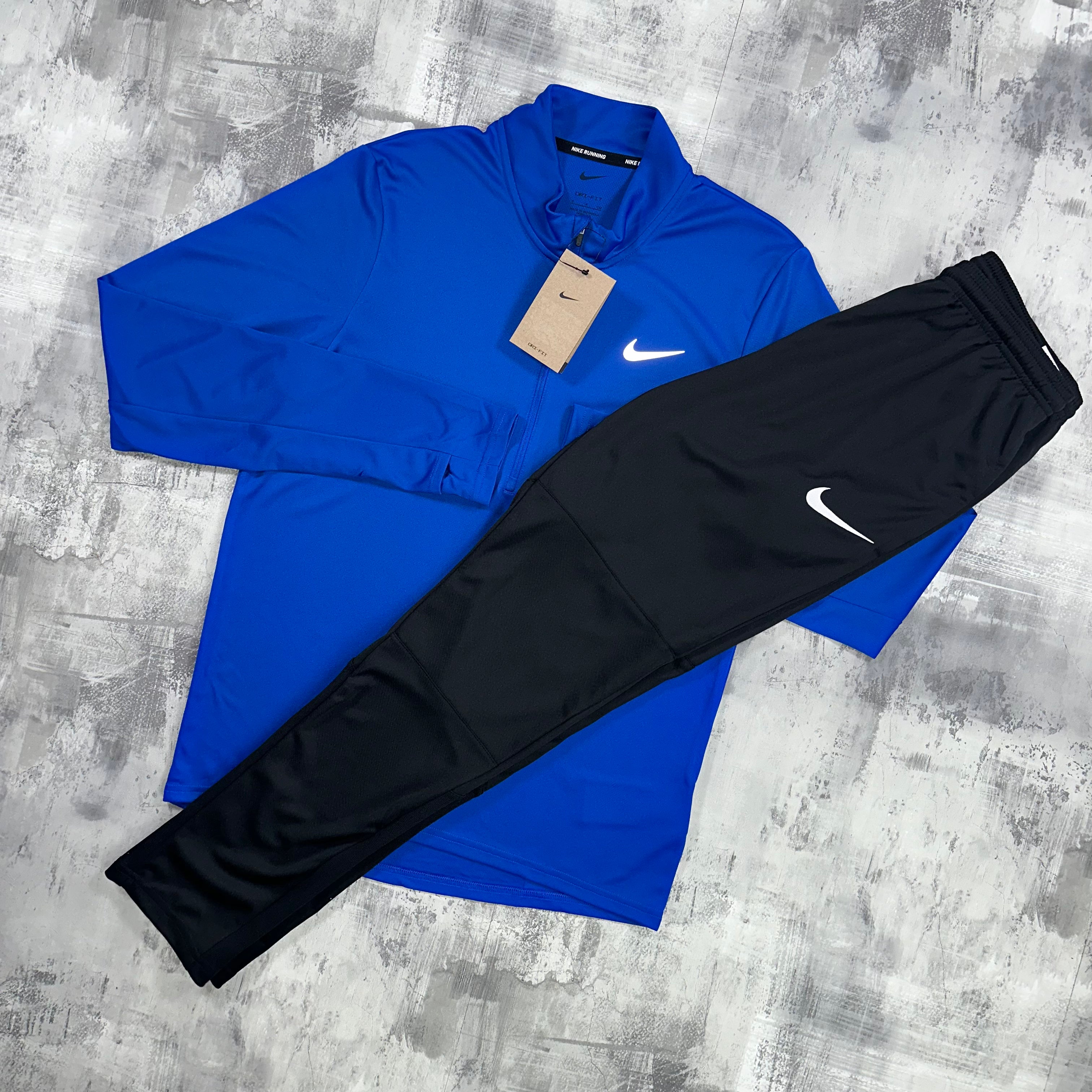 Nike Dri-Fit Pacer set Royal Blue - 1/2 zip & trousers