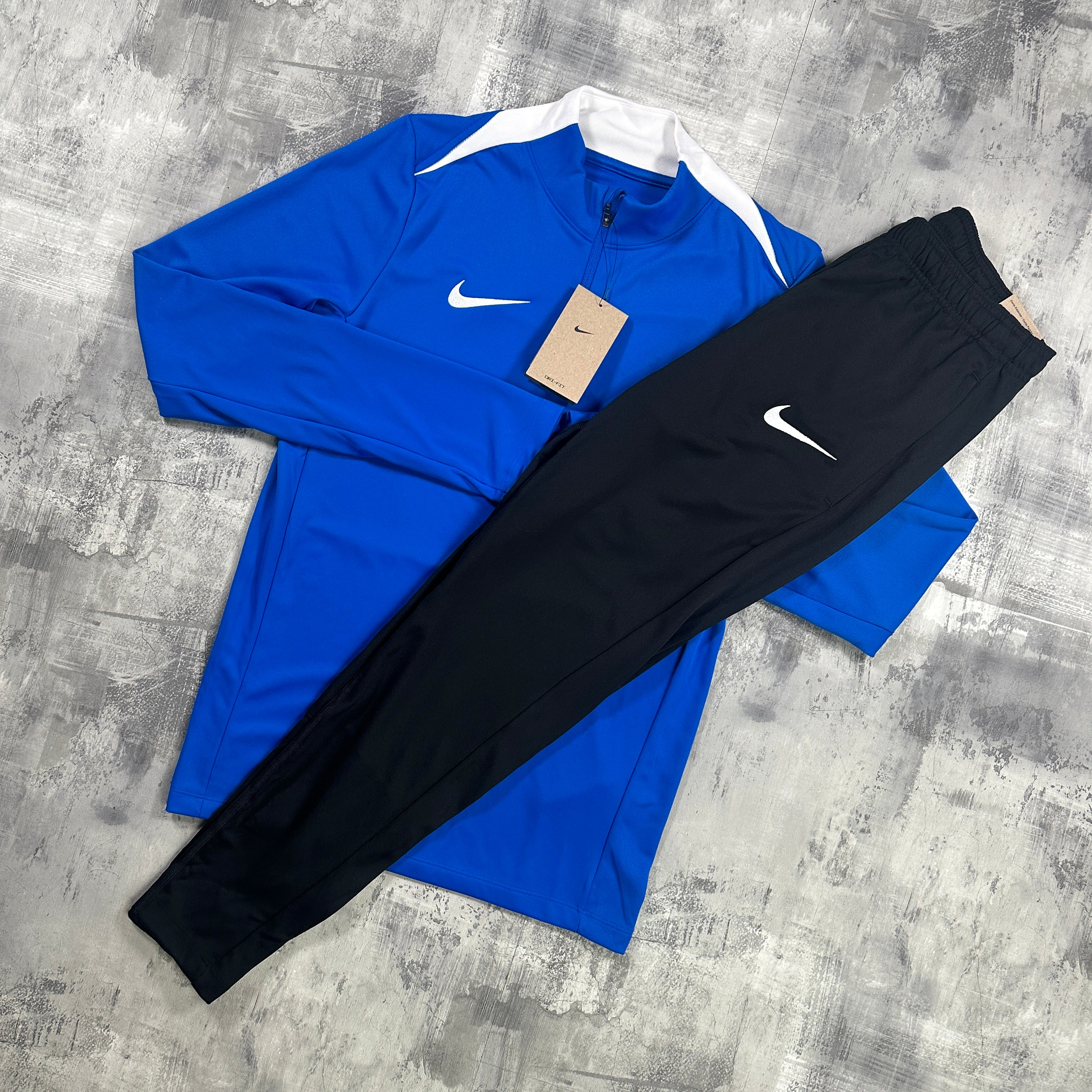 Nike Dri-Fit Strike set Royal Blue - 1/2 zip & trousers