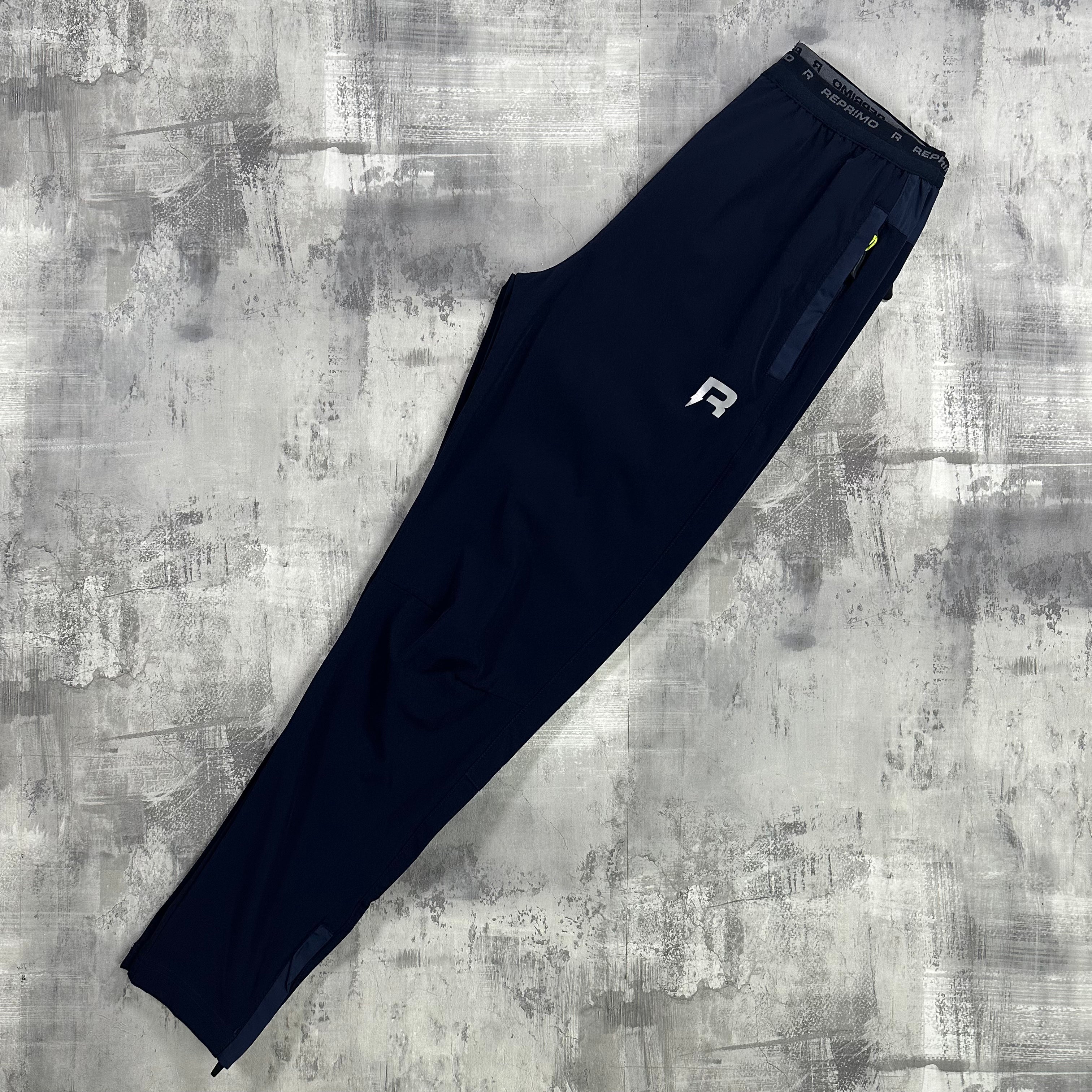 Reprimo Summit Panelled Pants Dark Navy / Navy / Electric Lime