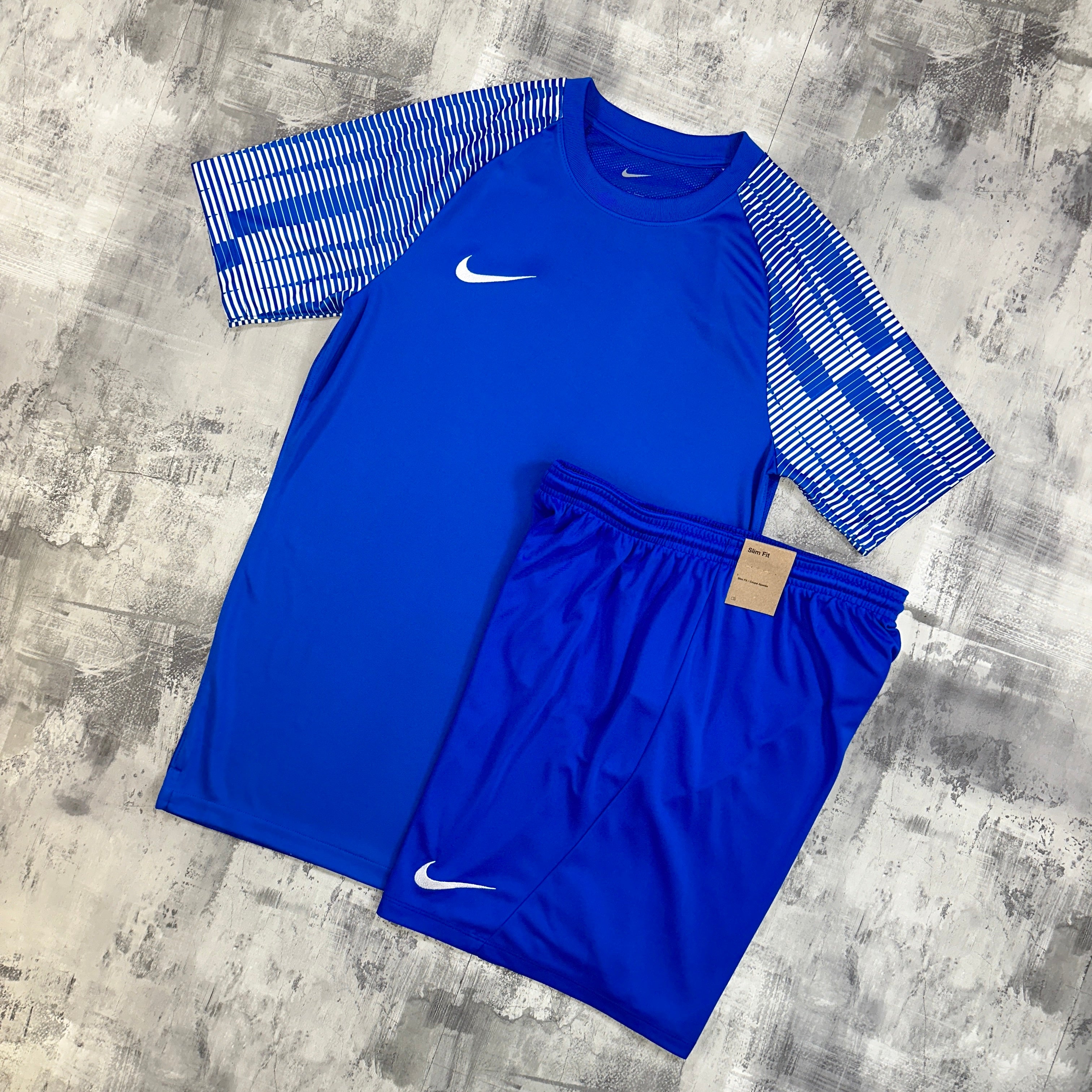 Nike Dri-Fit Academy Pro Set Full Royal Blue - t-shirt and shorts
