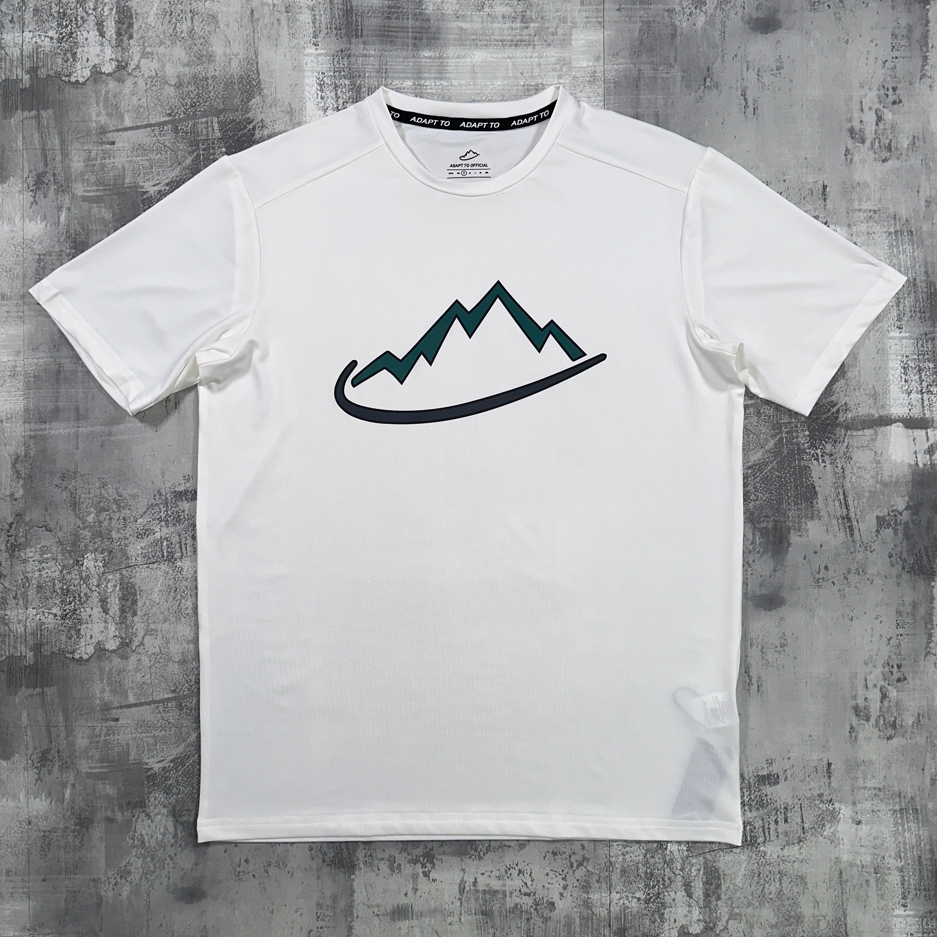 Adapt To Logo T-Shirt White / Teal