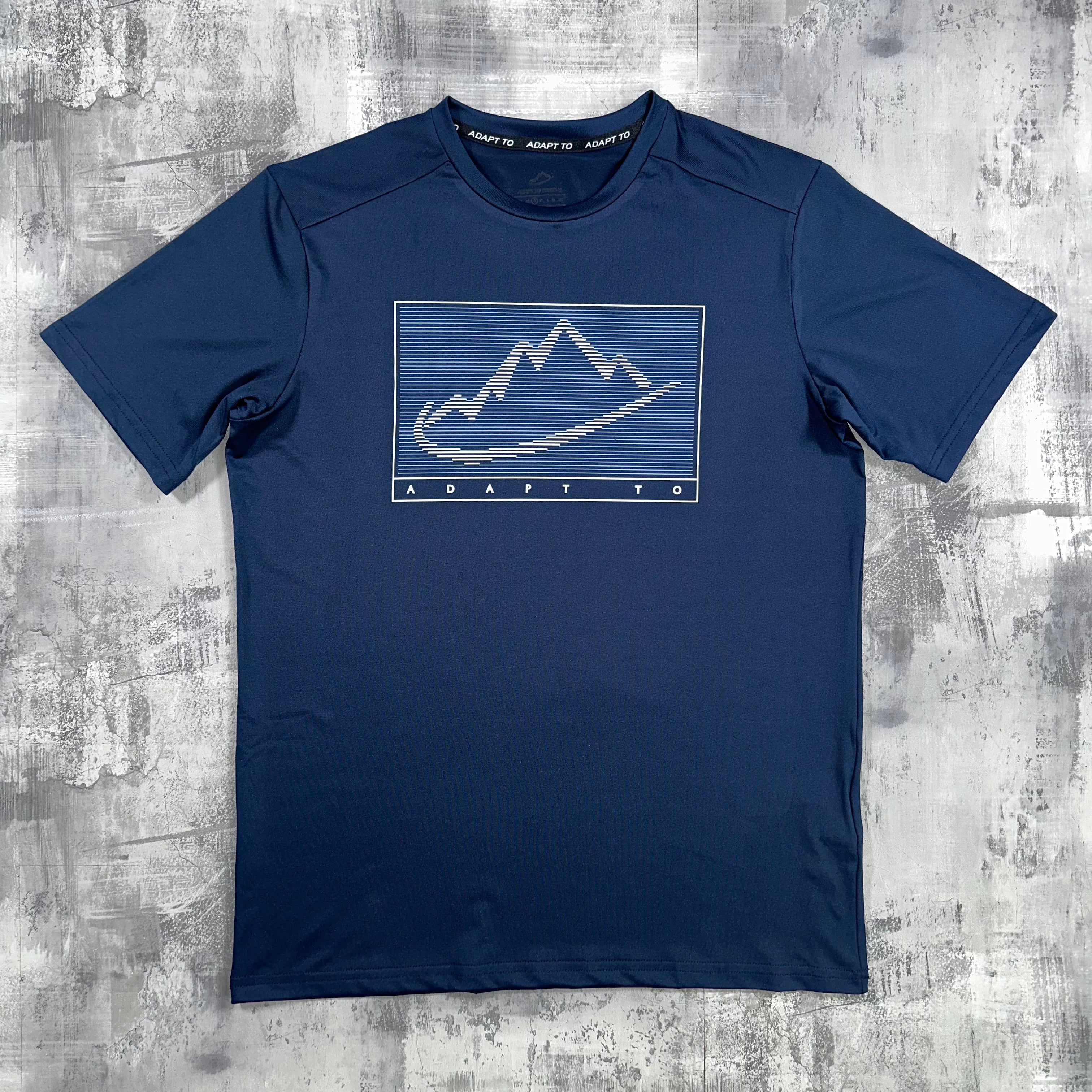 Adapt To Linear logo t-shirt Navy