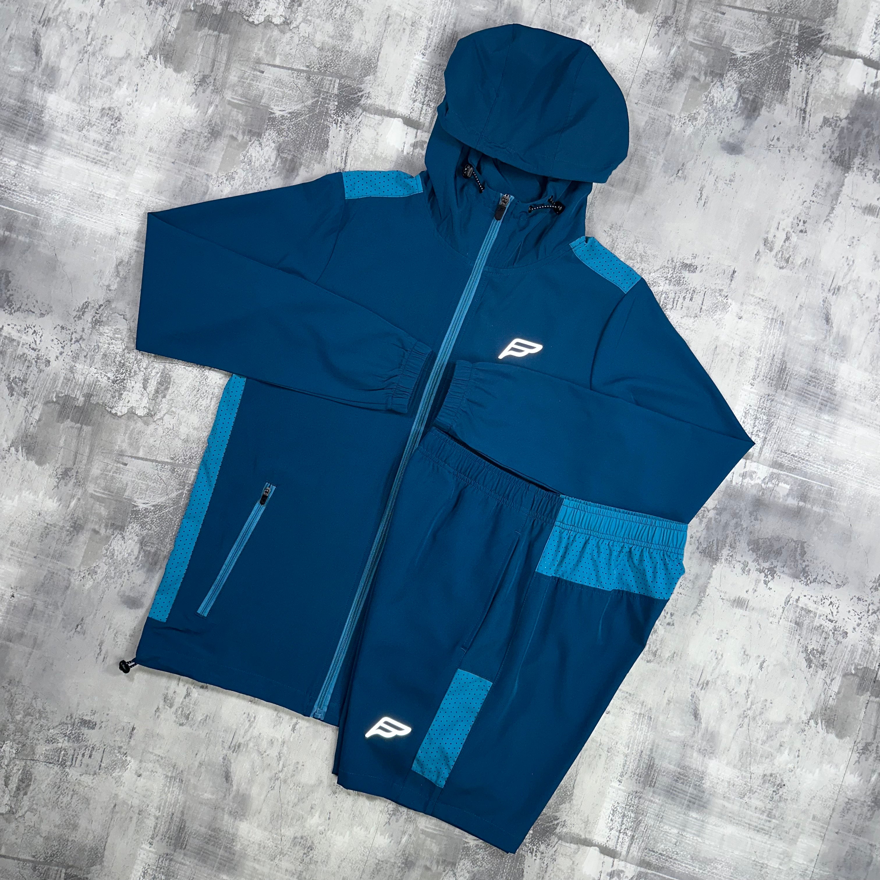 Frequency Active Vent Set Teal - Jacket & Shorts