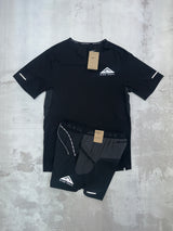 Nike Trail set Black - t-shirt & shorts