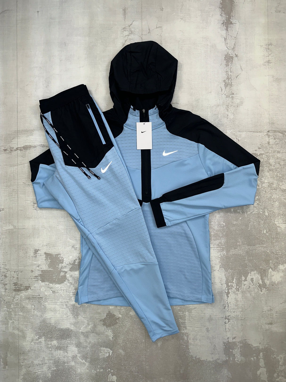 Nike Dri-Fit Phenom Set Sky Blue - Jacket & Trousers