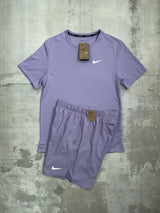 Nike Miler set Purple - t-shirt and shorts