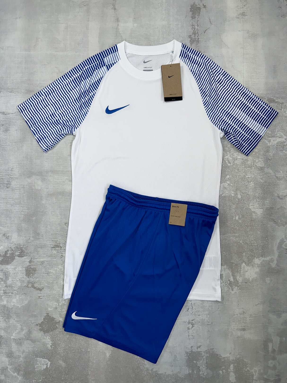 Nike Junior Academy Pro Set Royal Blue - T-Shirt & Shorts