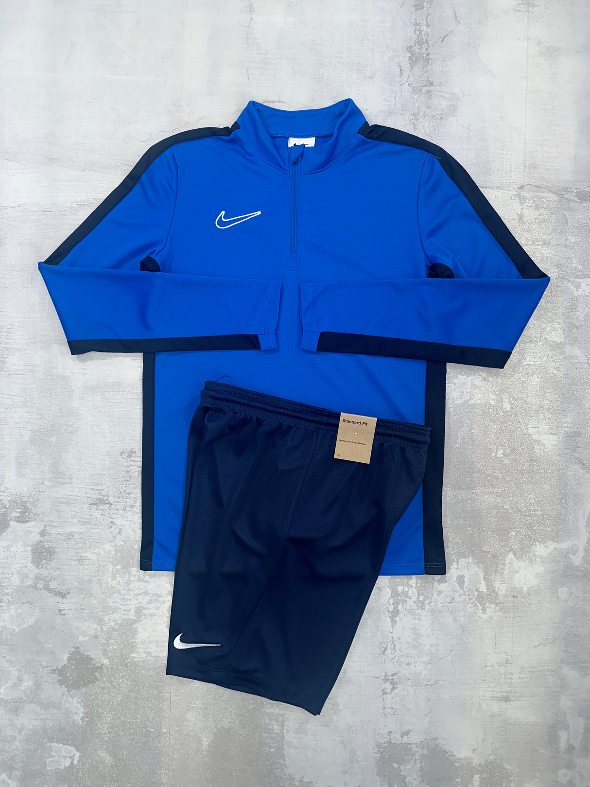 Nike Junior Academy set Royal Blue - 1/2 Zip & Shorts