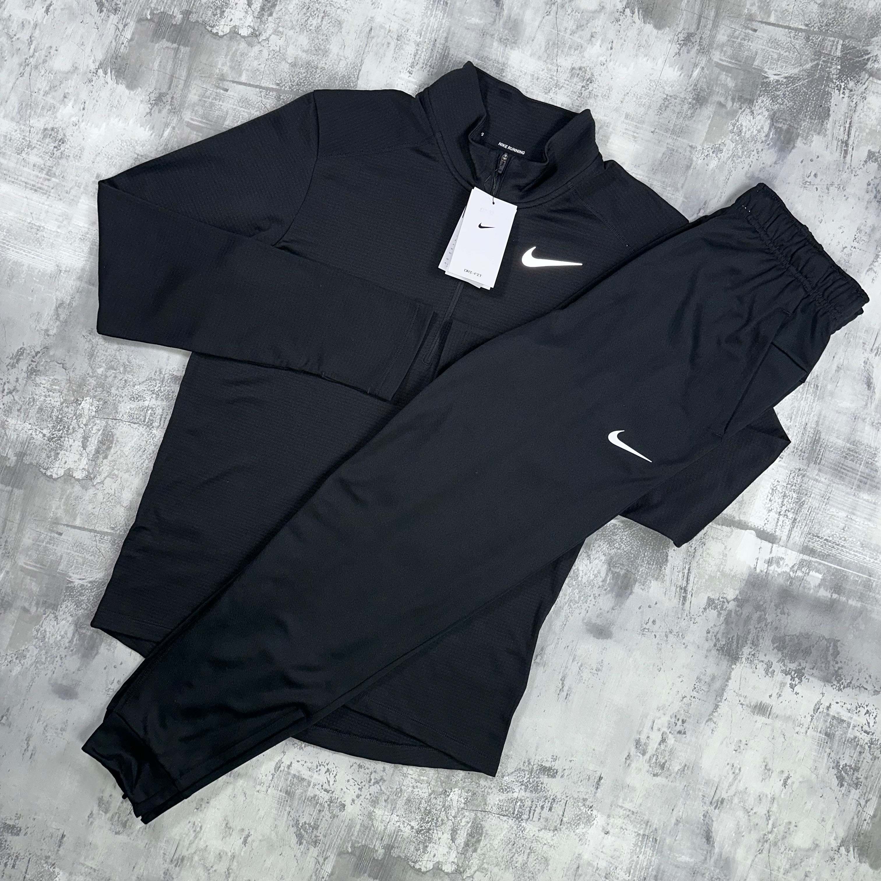 Nike Dri-Fit Pacer set Black - 1/2 zip & trousers