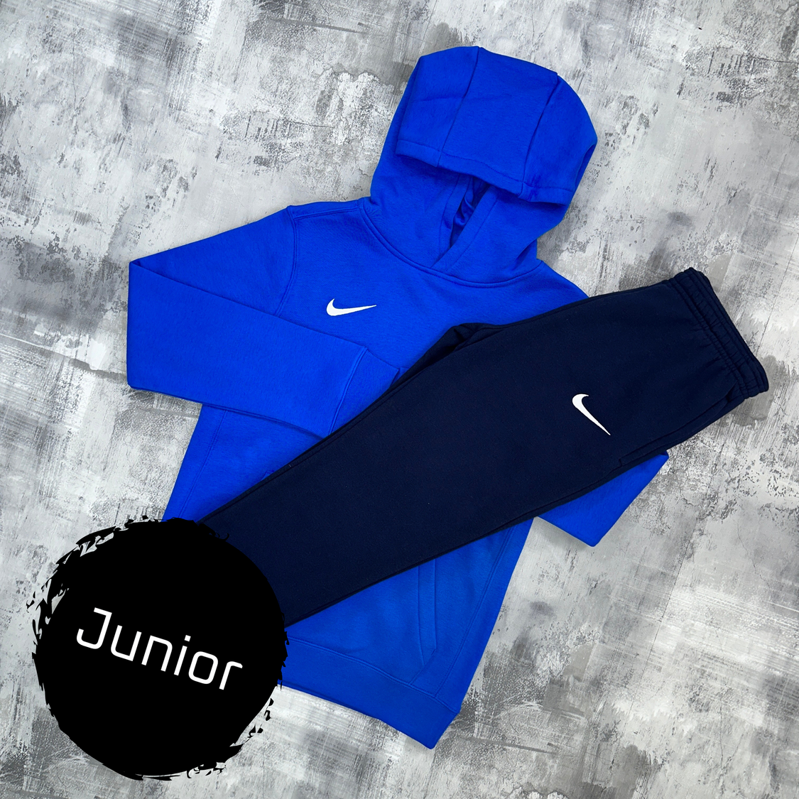 Nike Junior Club Tracksuit Royal Blue Hoodie & Joggers The Tech Club