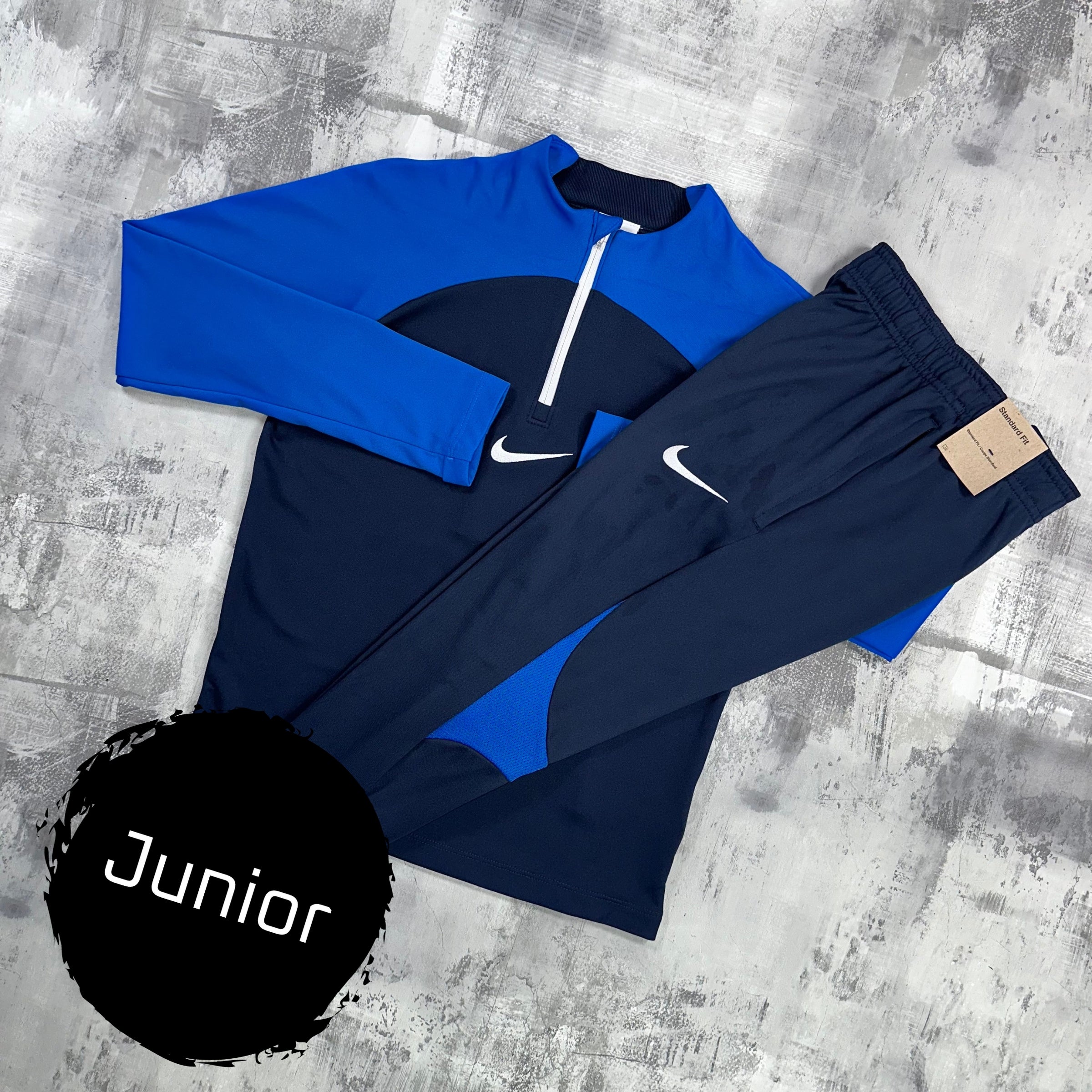 Nike Junior Dri-Fit academy set Obsidian - 1/2 zip & trousers