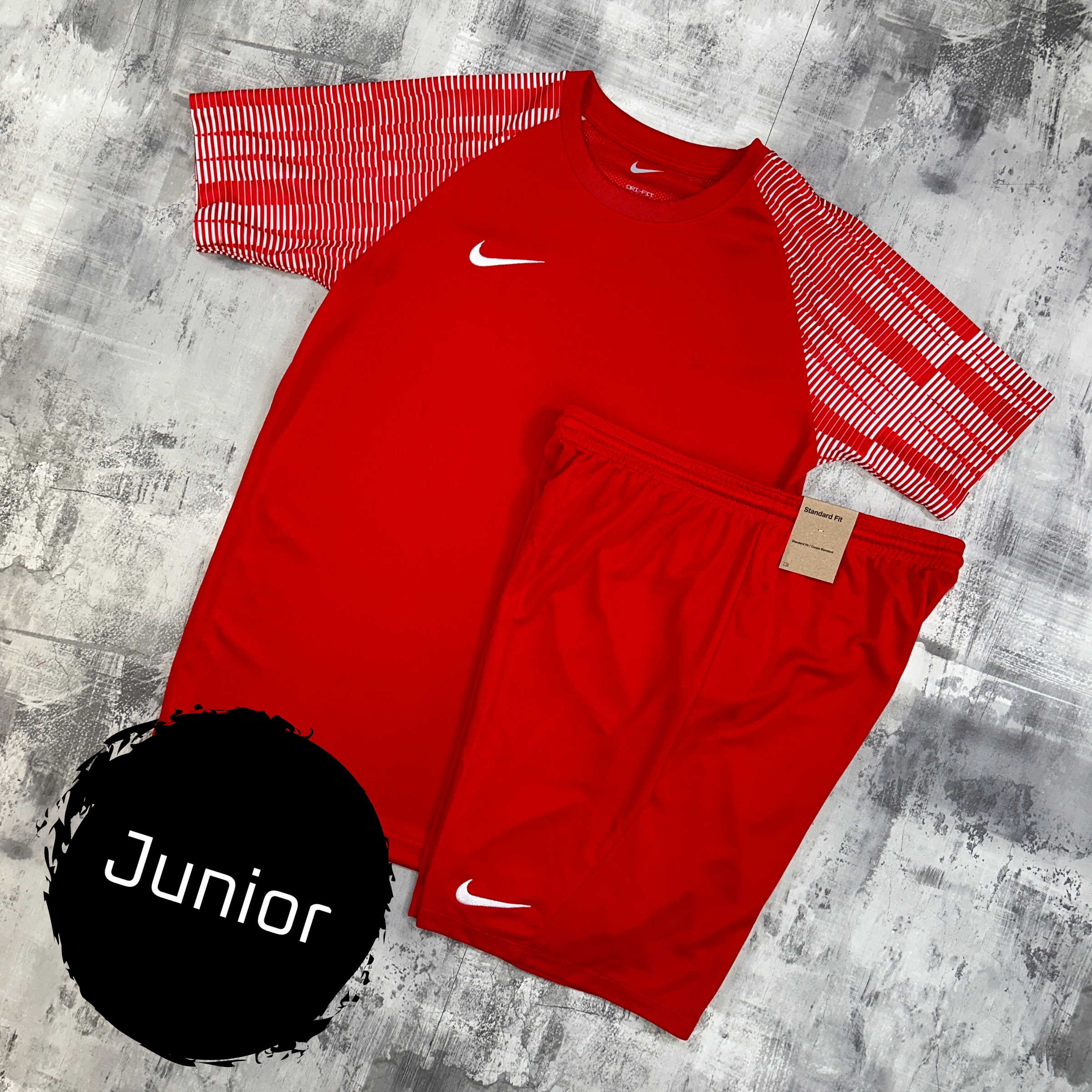 Nike Junior Academy Pro Set Full Red - T-Shirt & Shorts